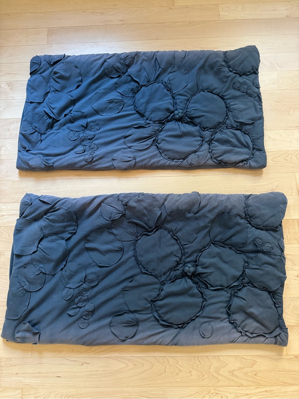 Anthropologie Pillow Cover Pair in Dark navy